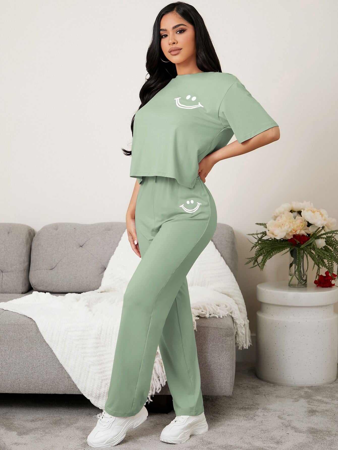 طقم منزلي تيشيرت